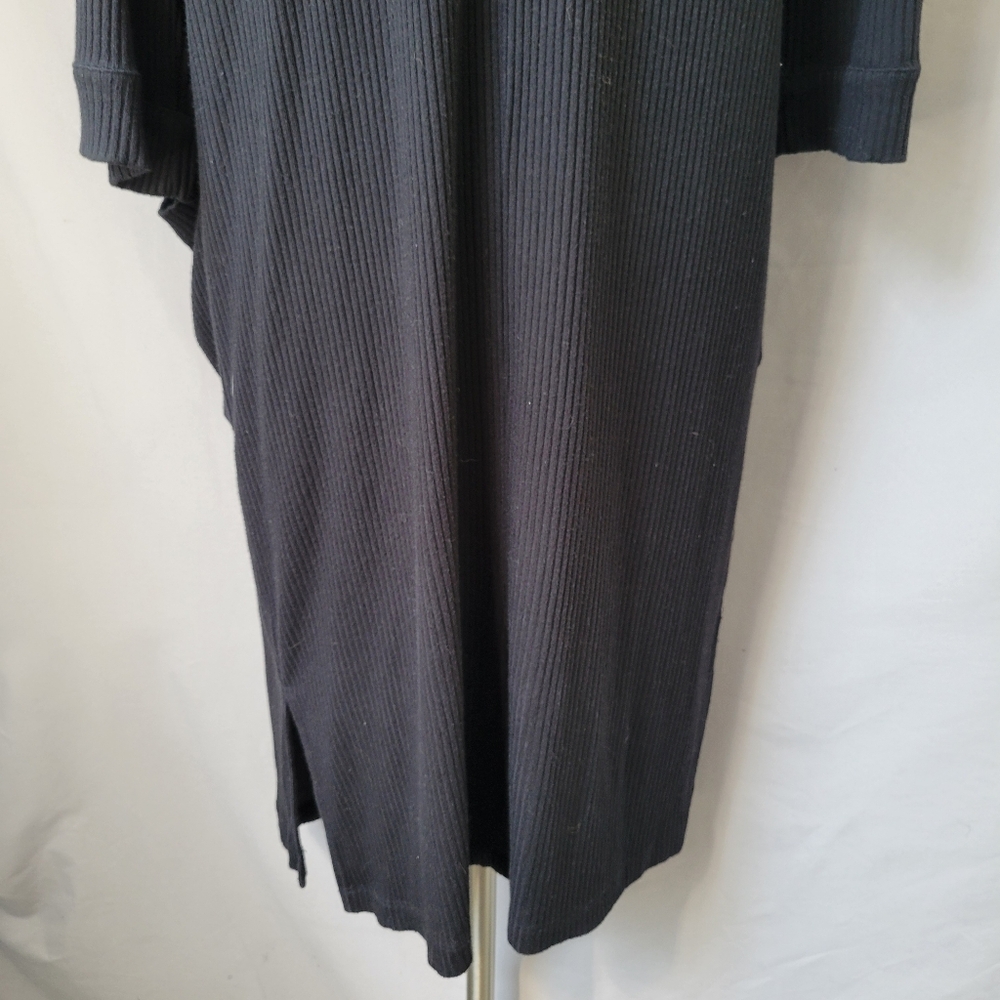 Whimsy + Row Frances Ribbed Modal Robe Duster Cardigan‎ Black M - Picture 13 of 16